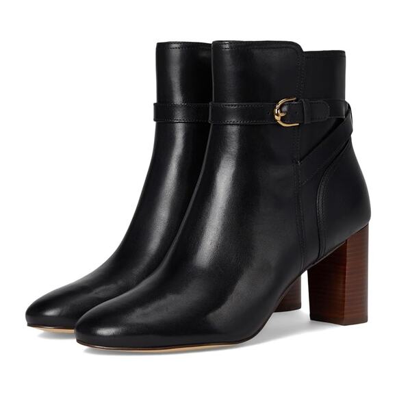 Cole Haan Shoes - Cole Haan Womens Glendale Jodhpur Heel Ankle Booties US 9 B Black Leather NIB